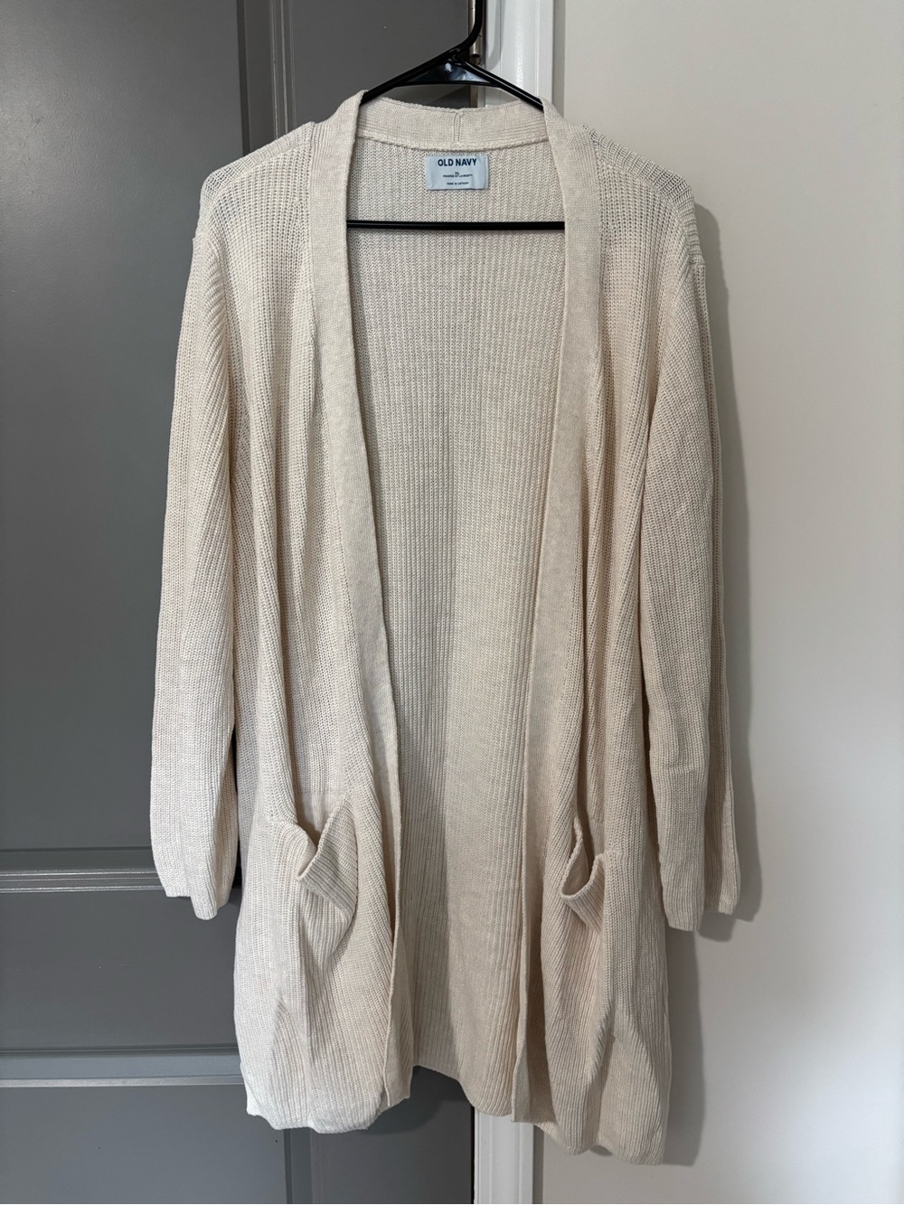 NWOT Old Navy Heathered Beige Cardigan